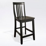 School House 2Pc Counter Stool Set Black - 2 Stools