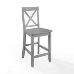 X-Back 2Pc Counter Stool Set Gray - 2 Stools