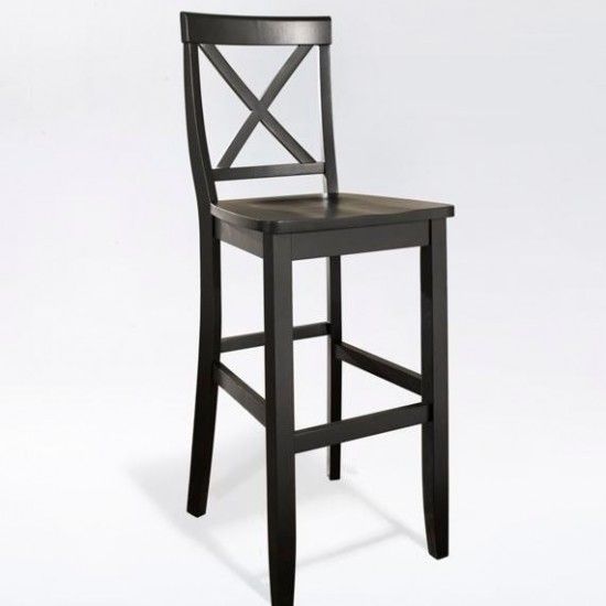 X-Back 2Pc Bar Stool Set Black - 2 Stools