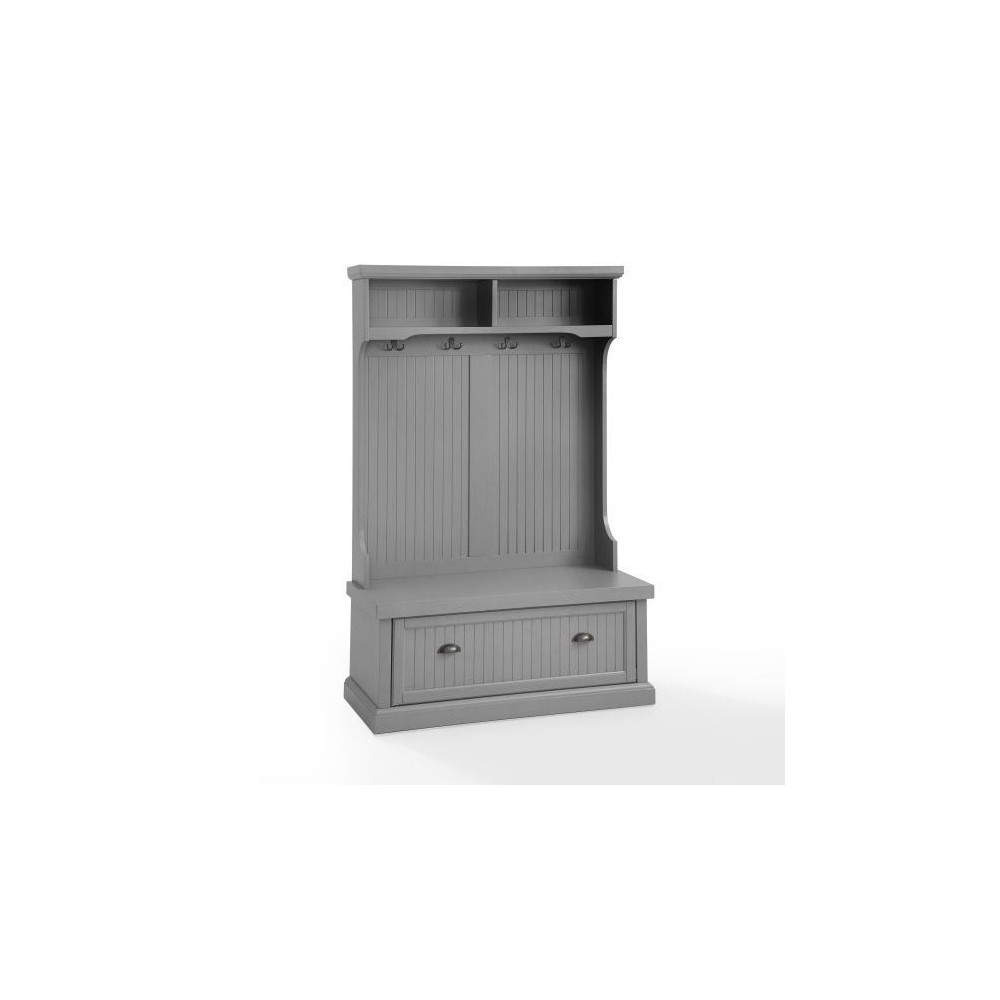 Seaside Hall Tree Distressed Gray