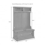 Seaside Hall Tree Distressed Gray