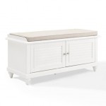 Palmetto Entryway Bench White