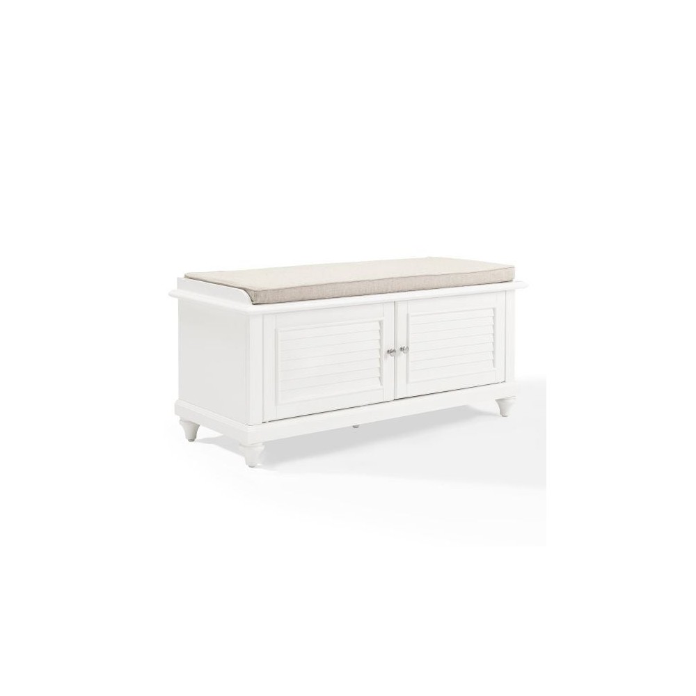 Palmetto Entryway Bench White