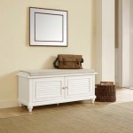 Palmetto Entryway Bench White