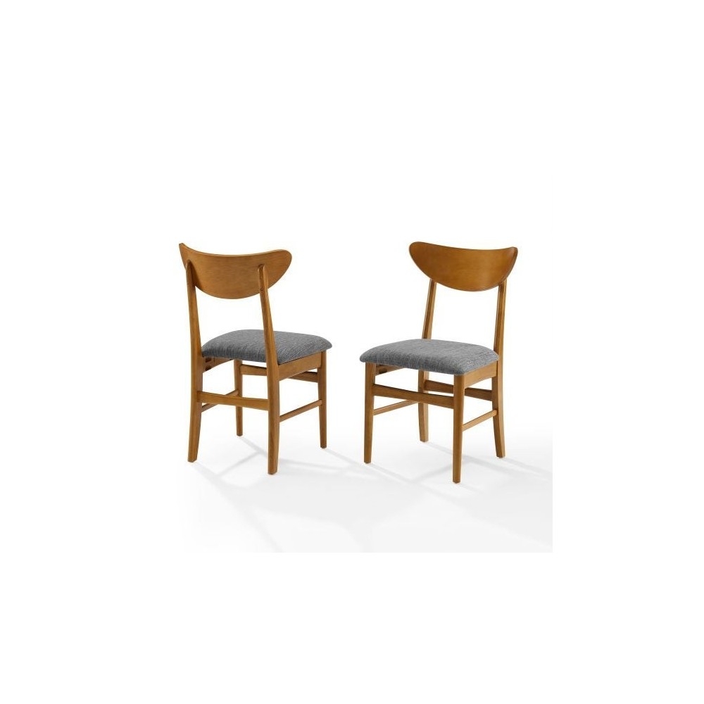 Landon 2Pc Wood Dining Chairs W/Upholstered Seat Acorn - 2 Wood Back Chairs