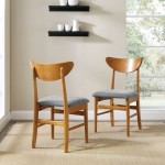 Landon 2Pc Wood Dining Chairs W/Upholstered Seat Acorn - 2 Wood Back Chairs