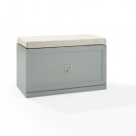 Harper Entryway Bench Gray/Creme