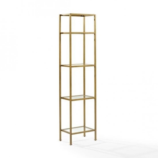 Aimee Narrow Etagere Soft Gold