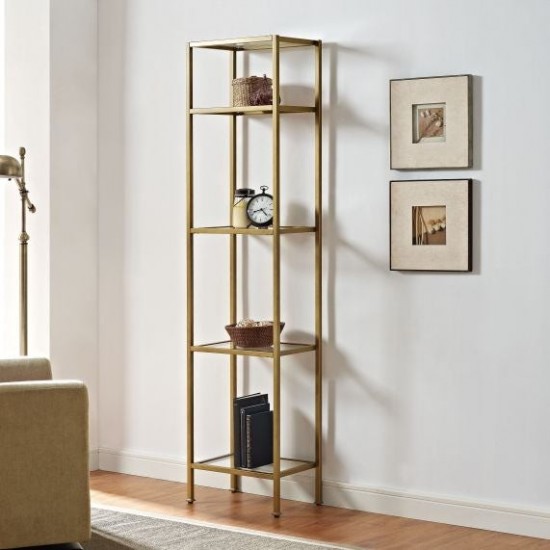 Aimee Narrow Etagere Soft Gold