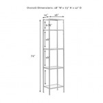 Aimee Narrow Etagere Soft Gold