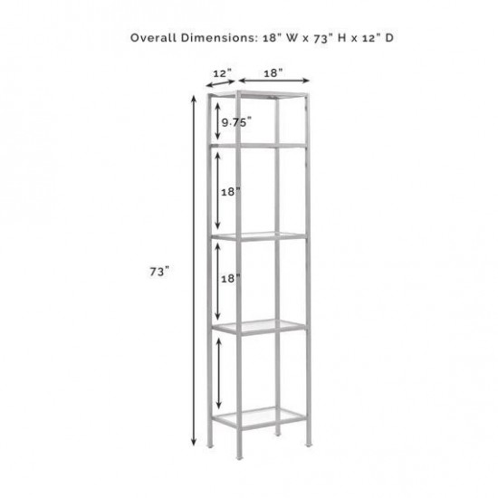 Aimee Narrow Etagere Soft Gold