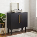 Everett Accent Cabinet Matte Black