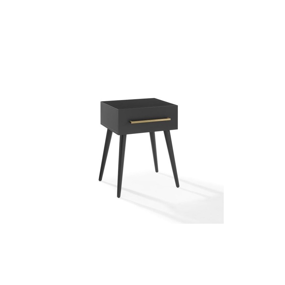 Everett End Table Matte Black