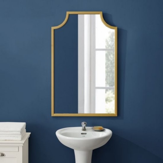 Aimee Bath Mirror Soft Gold