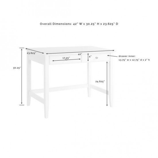 Campbell Writing Desk Black