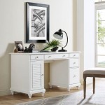 Palmetto Computer Desk White