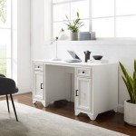 Tara Desk Distressed White