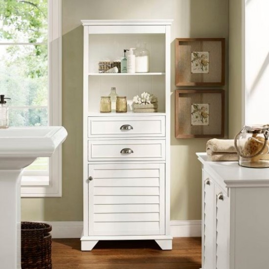 Lydia Tall Cabinet White