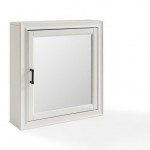 Tara Mirrored Wall Cabinet White
