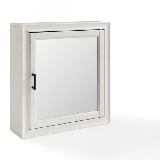 Tara Mirrored Wall Cabinet White