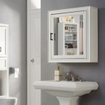 Tara Mirrored Wall Cabinet White