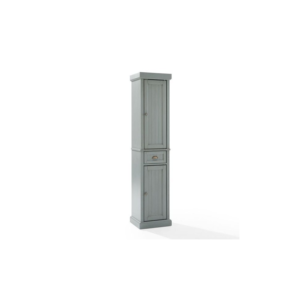 Seaside Tall Linen Cabinet Distressed Gray Seaside Tall Linen Cabinet Distressed Gray