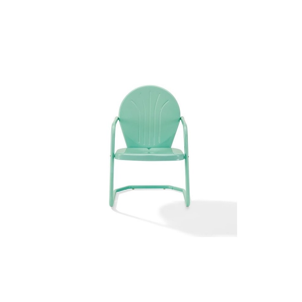 Griffith Outdoor Metal Armchair Aqua Gloss