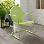 Griffith Outdoor Metal Armchair Key Lime Gloss