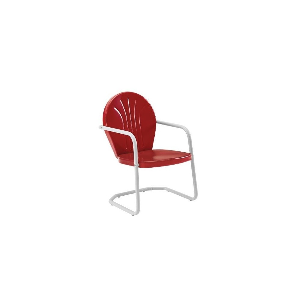 Griffith Outdoor Metal Armchair Bright Red Gloss