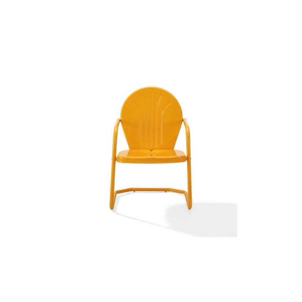 Griffith Outdoor Metal Armchair Tangerine Gloss