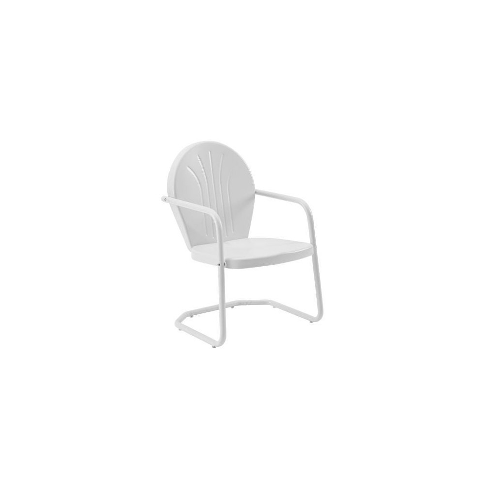 Griffith Outdoor Metal Armchair White Gloss