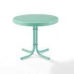 Griffith Outdoor Metal Side Table Aqua Gloss