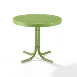 Griffith Outdoor Metal Side Table Pastel Green Satin