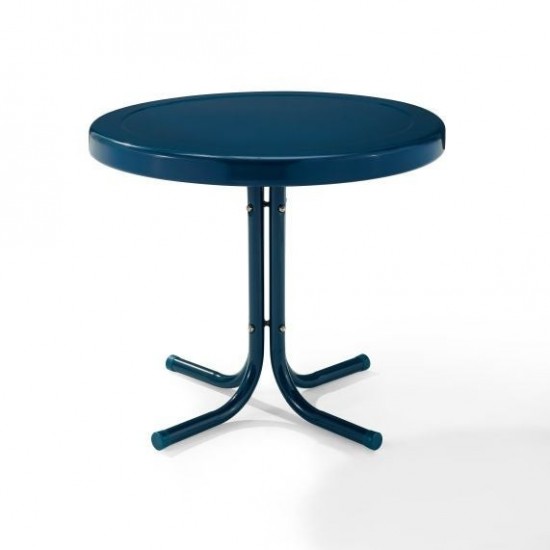 Griffith Outdoor Metal Side Table Navy Gloss