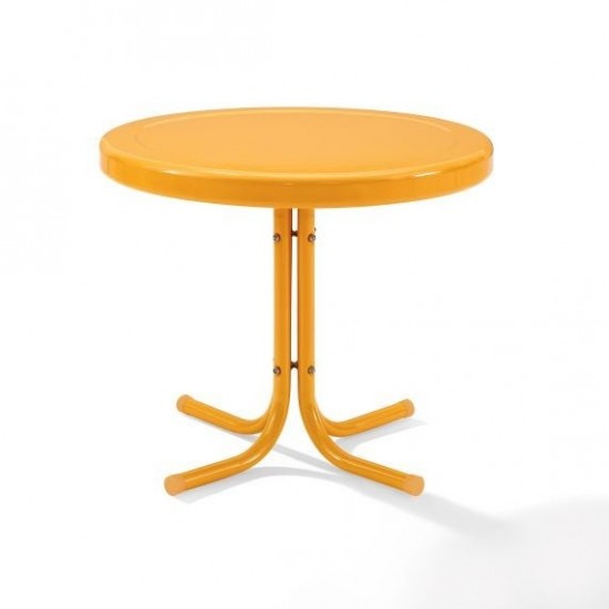 Griffith Outdoor Metal Side Table Tangerine Gloss