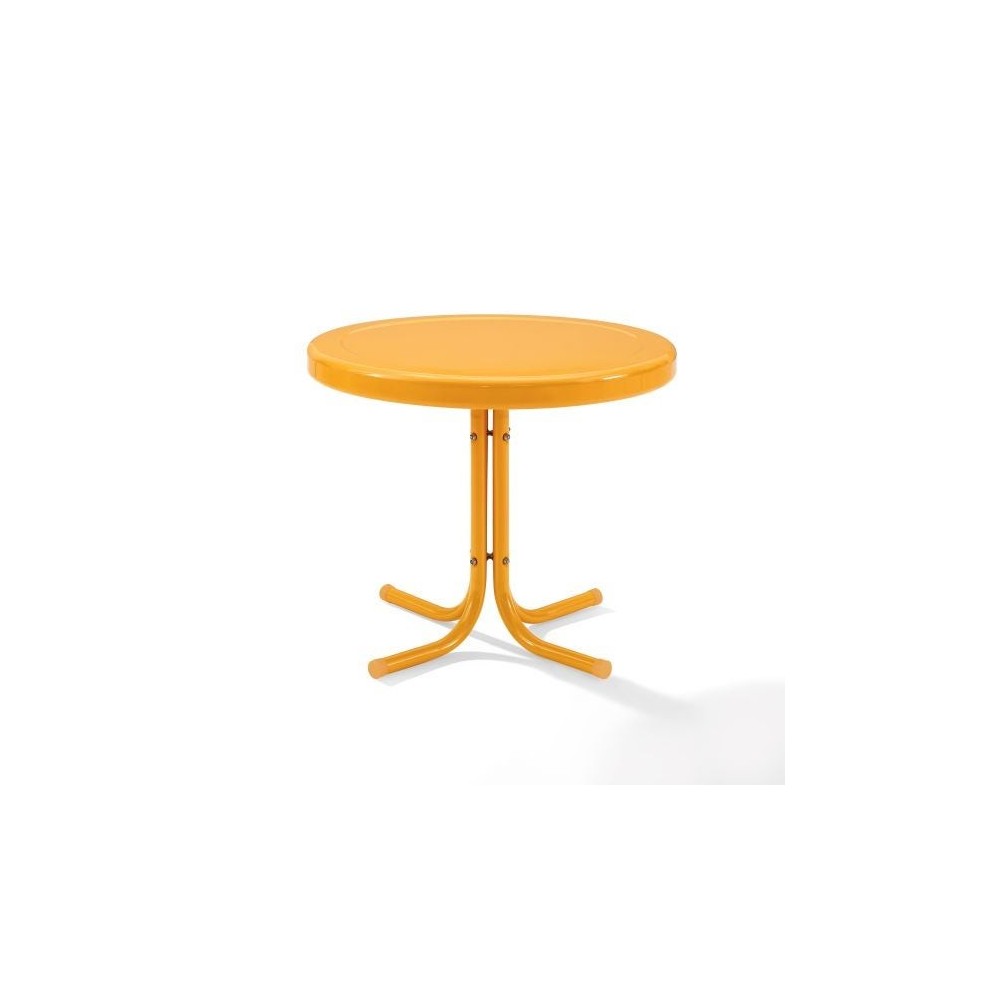 Griffith Outdoor Metal Side Table Tangerine Gloss