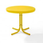 Griffith Outdoor Metal Side Table Bright Yellow Gloss