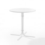 Griffith Outdoor Metal Bistro Table White Satin