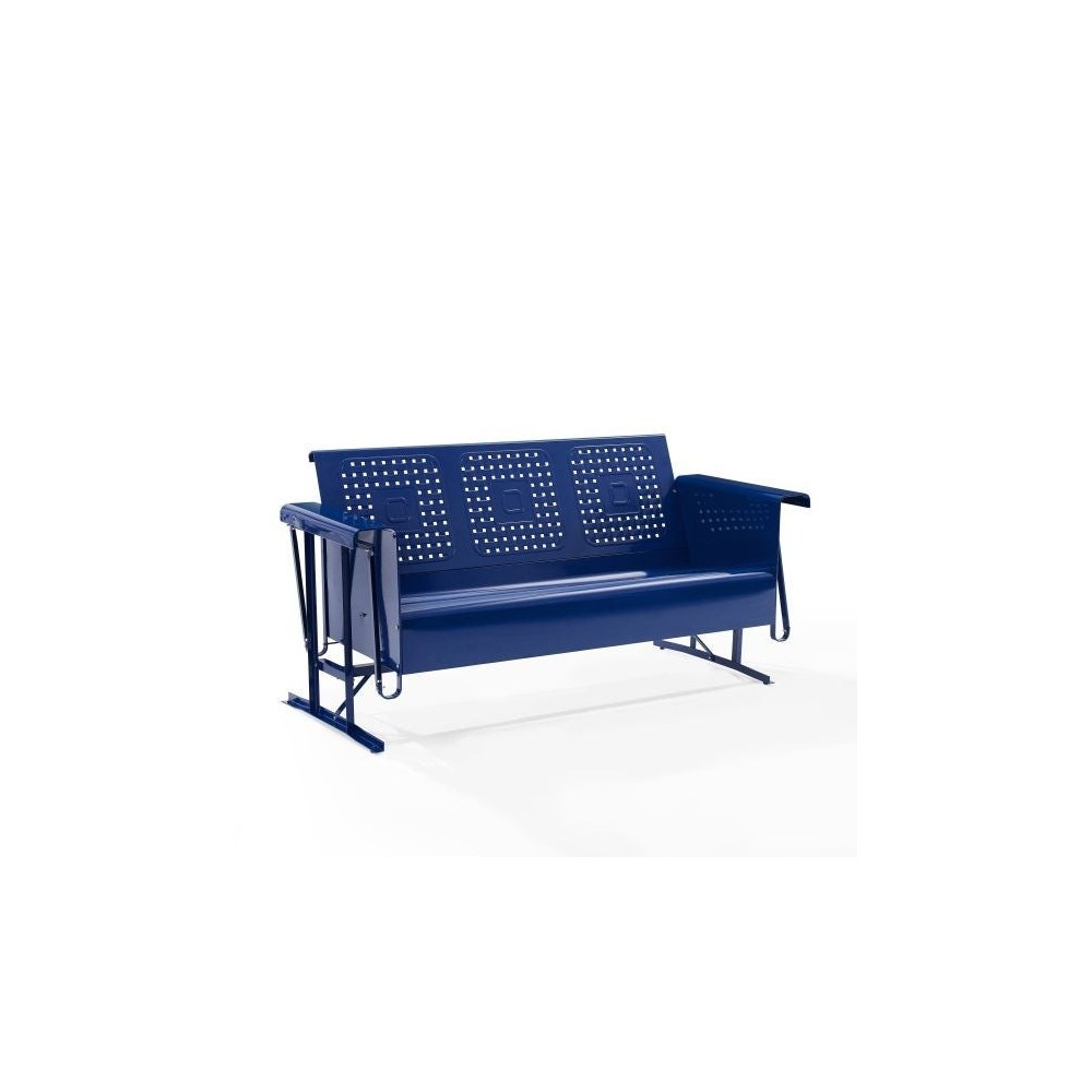 Bates Outdoor Metal Sofa Glider Navy