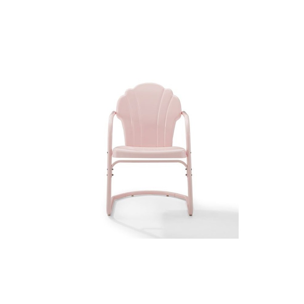 Tulip 2Pc Outdoor Metal Armchair Set Pink - 2 Chairs