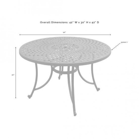 Sedona 42" Dining Table Black