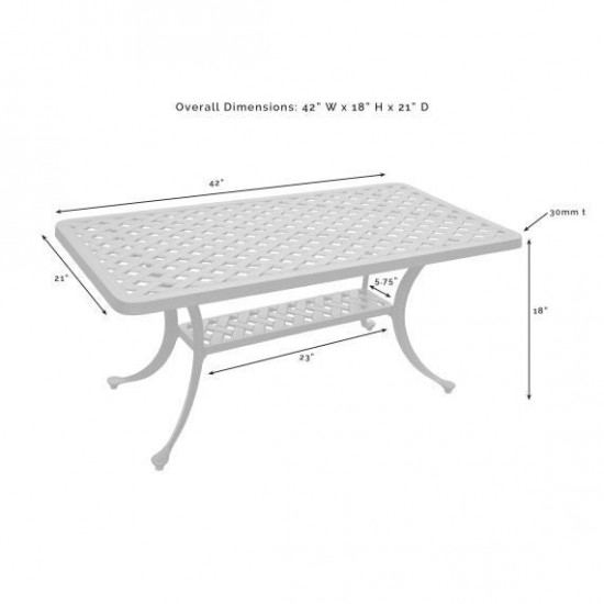 Sedona Rectangular Coffee Table Black
