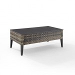 Prescott Outdoor Wicker Coffee Table Brown