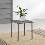 Cali Bay Outdoor Metal Side Table Light Brown