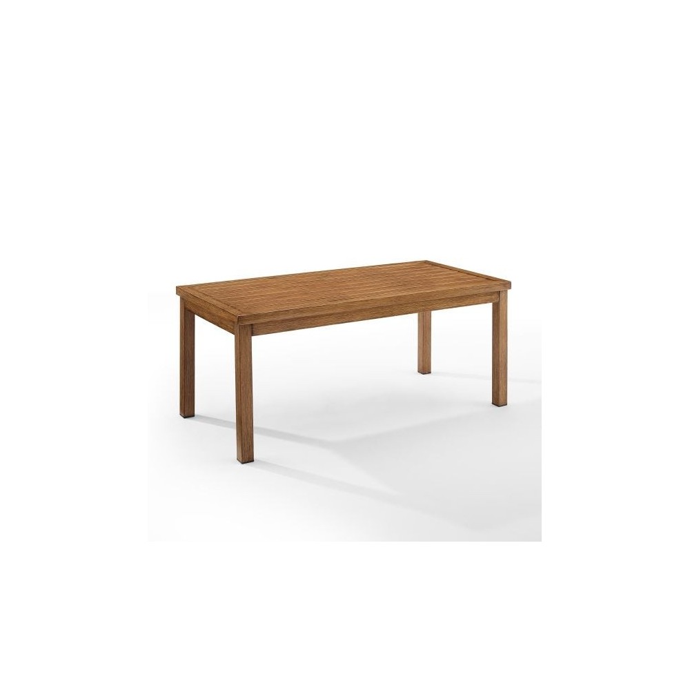 Ridley Outdoor Metal Coffee Table Brown Ridley Outdoor Metal Coffee Table Brown