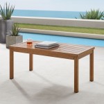 Ridley Outdoor Metal Coffee Table Brown