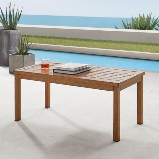 Ridley Outdoor Metal Coffee Table Brown