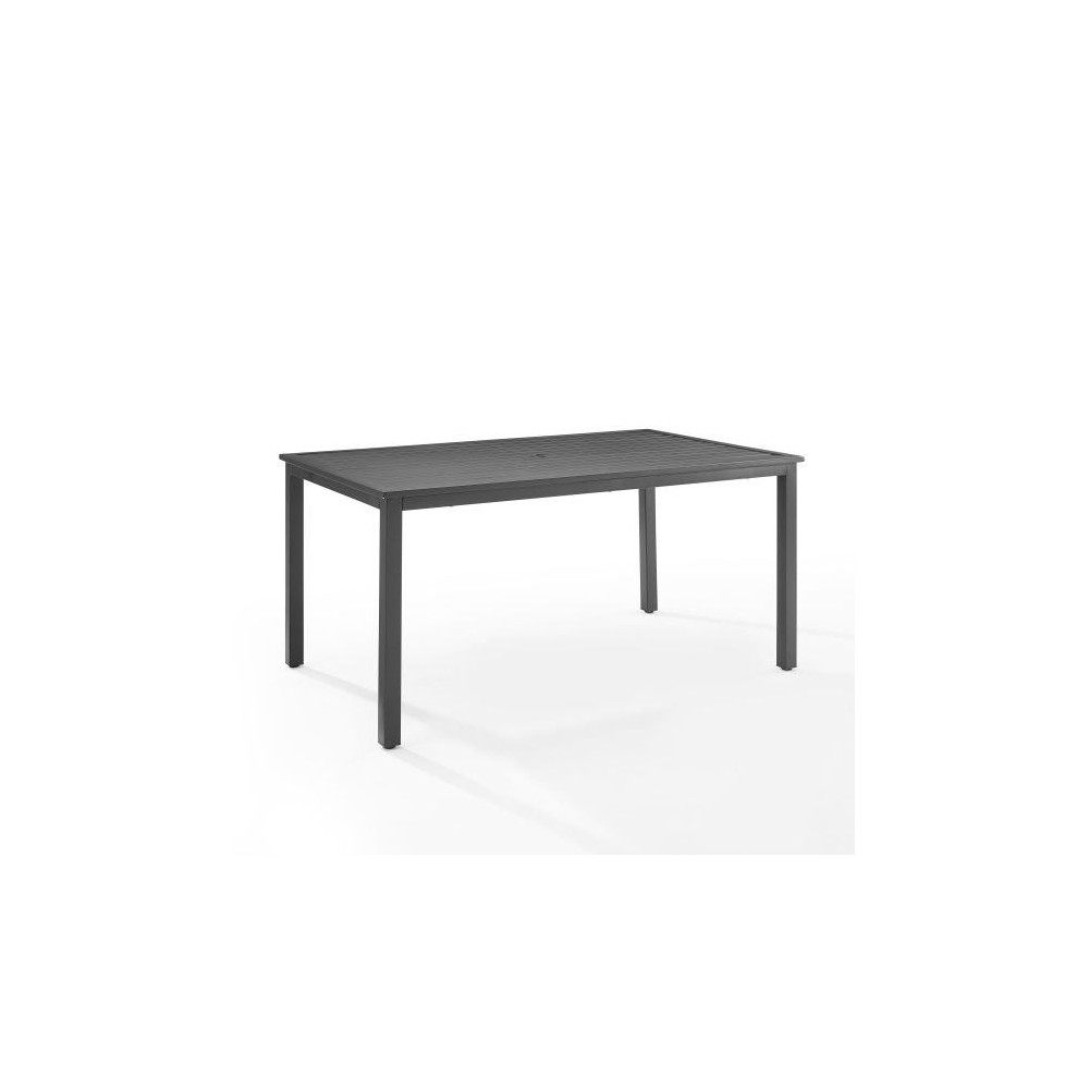 Hansen Outdoor Metal Dining Table Matte Black Hansen Outdoor Metal Dining Table Matte Black