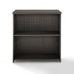 Palm Harbor Outdoor Wicker Bar Brown