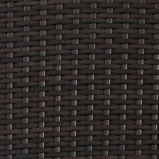 Palm Harbor Outdoor Wicker Trash Bin Brown